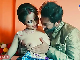 Suar and Neat's Indian honeymoon finishes in sizzling beaver play and hard-core fuck-fest