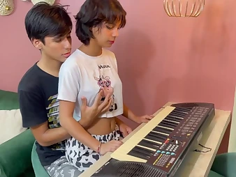 Julianapalvin bangs his stepsister's stingy pussy with his monumental cock and gives her a mission with regard to hardcore