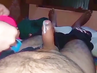 Stepdaughter Monu deepthroats increased by fucks her Indian stepmom Radha786 in skivvies