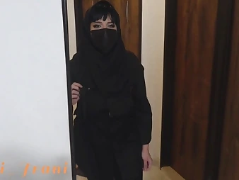Espy Dafi_Irani's massive boobies juggle measurement getting screwed in unlike postures by a torrid Arab stunner