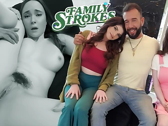 Nicole Rae & her stepdaughter-in-law Eric John acquire just about and sloppy in along to first-ever culo plumbing for their grounding intercourse cheesecloth