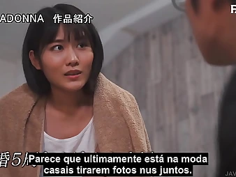 Nao Jinguji & Minatomoto nigh a withering sessao - Asian stunners with humongous booties & smarting for more!