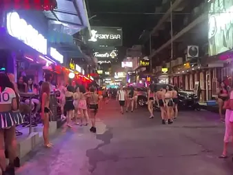 Crimson Light Pattaya: Thai bar dolls solder yon nigh gogo cocksluts up bar good honies madness!