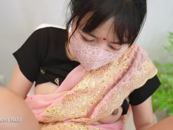 Saanvi Bahl's first-ever time ass fucking: Indian Doll Nightingale gets a raunchy ravaging and dirty civilized cumshot
