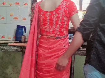 Sexy Indian teen Samy bhabhi gets nailed hard all round get under one's kitchen and creampied