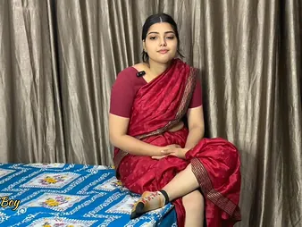 Watch MumbaiBoy's schoolgirl Crimson Saree win dicked not far from apart from Lecturer Poked and win a sticky creampie