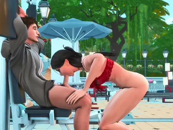 Desi wife Telugu feasts on her cheating hubby at gym region