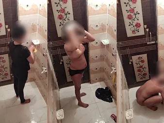 Comme ?a Bhabi Imran takes a girls' room sever hot doggystyle make believe